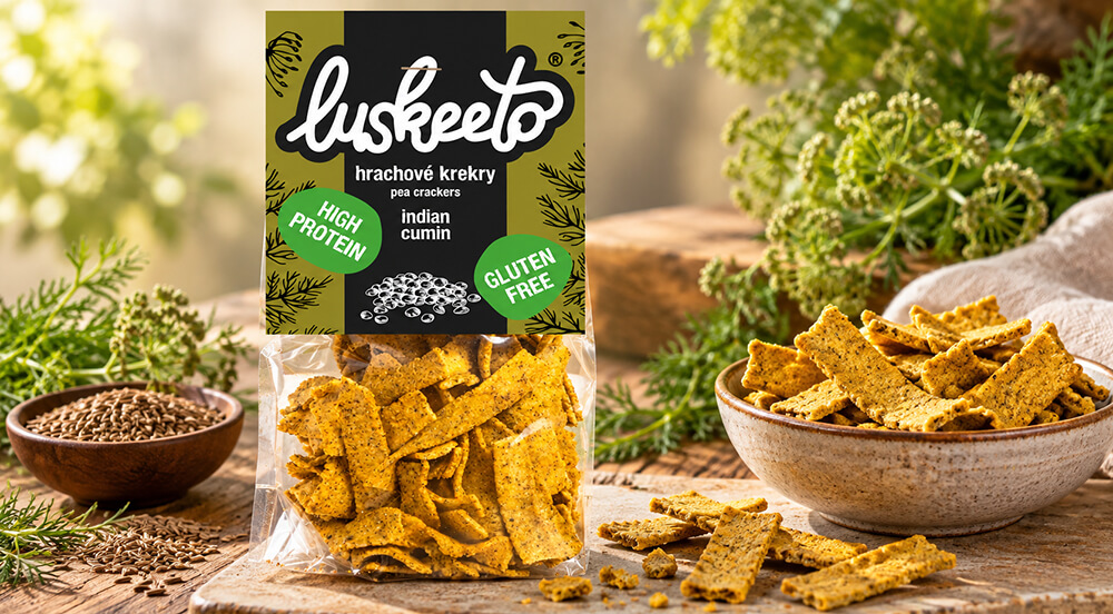 Luskeeto Krekry indický kmín 70g